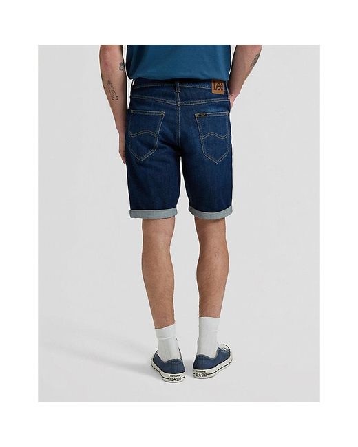 Lee Jeans Blue Regular 5 Pocket Short for men