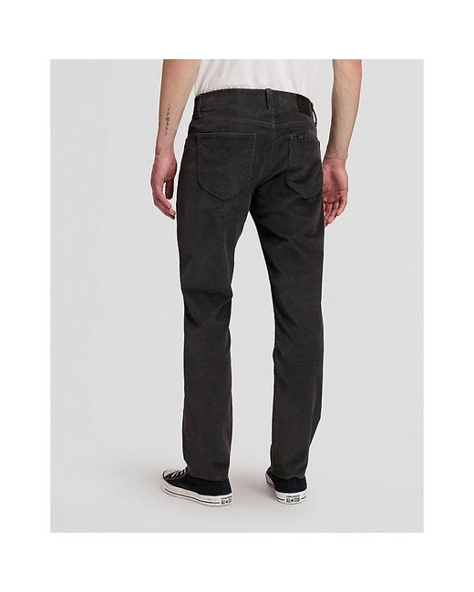Lee Jeans Black Mvp Straight Corduroy Trousers Size 30X32 for men