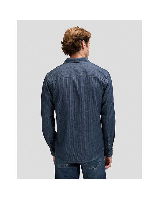 Lee Jeans Blue Regular Sure Shirt for men
