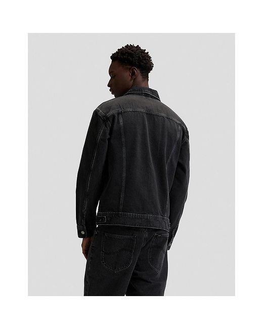Lee Jeans Black Relaxed Rider Jacket for men