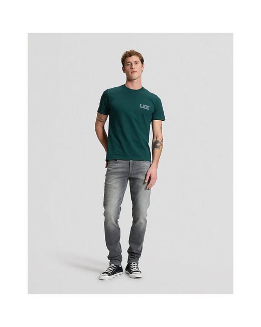 Lee Jeans Green Varsity Regular Tee for men