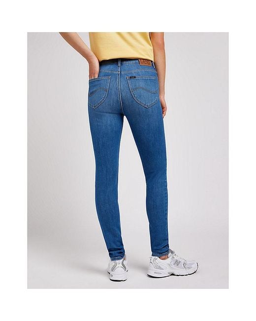 Lee Jeans Blue Scarlett High Rise Skinny Jean