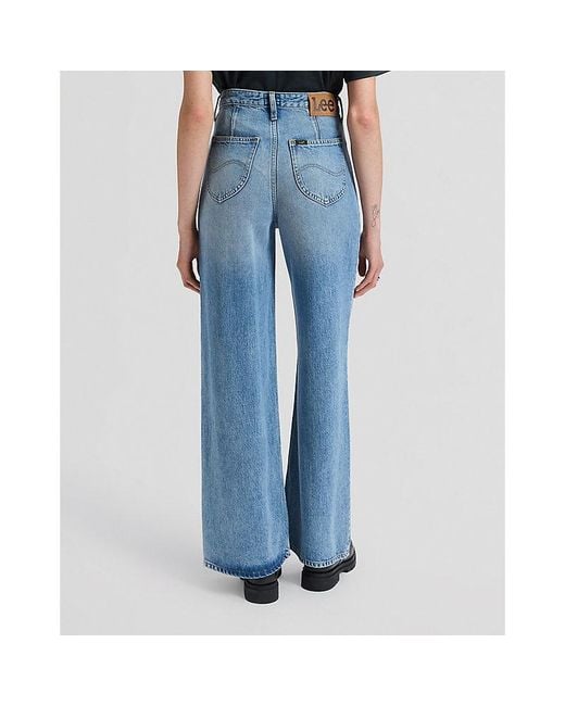 Lee Jeans Blue Stella Wide Leg Jean Size 24X31