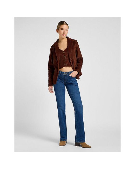 Lee Jeans Blue Relaxed Structured Blazer