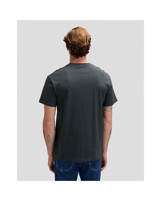 Lee Jeans Black Regular Flag Tee for men