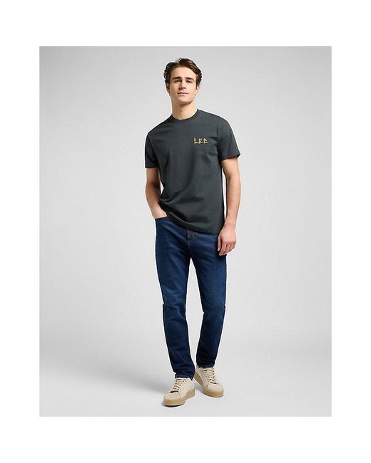 Lee Jeans Gray Relaxed Graphic Tee for men