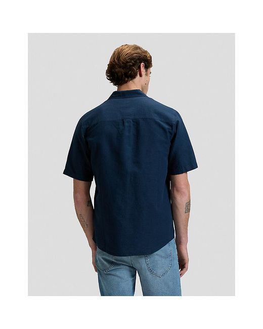 Lee Jeans Blue Regular Shirt for men
