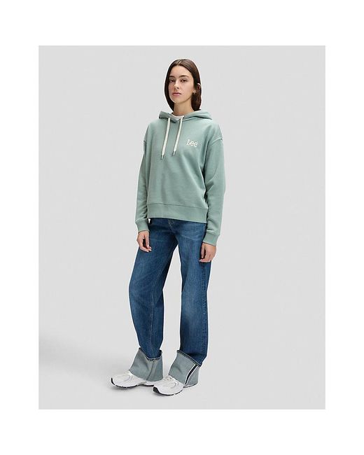 Lee Jeans Green Essential Relaxed Hoodie