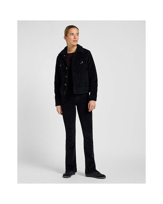 Lee Jeans Black Regular Sherpa Rider Jacket