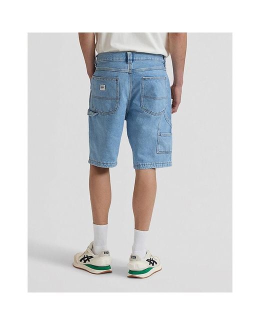 Lee Jeans Blue Workwear Relaxed Carpenter Short for men