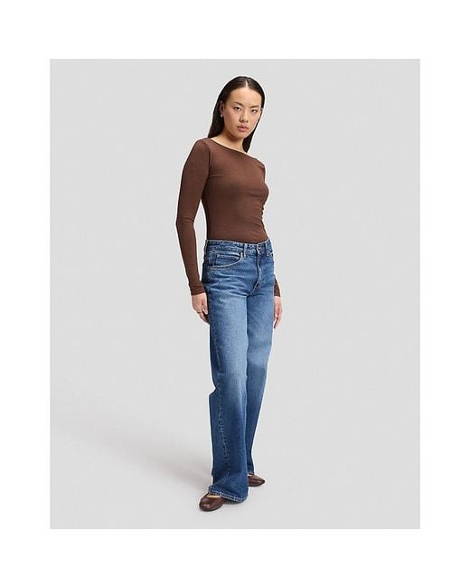 Lee Jeans Blue Slim Open Back Bodysuit