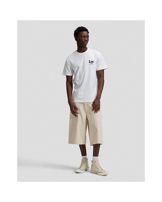 Lee Jeans White Regular Stamp Tee for men