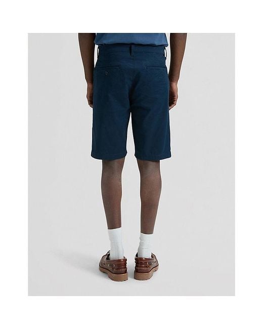 Lee Jeans Blue Regular Lightweight Chino Short for men