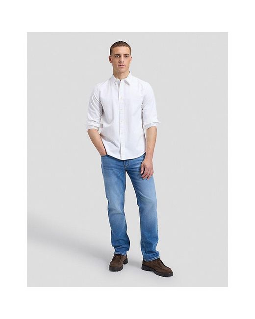 Lee Jeans White Regular Shirt for men
