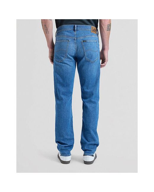 Lee Jeans Blue Daren Regular Straight Medium Stretch Jean Size 28X32 for men