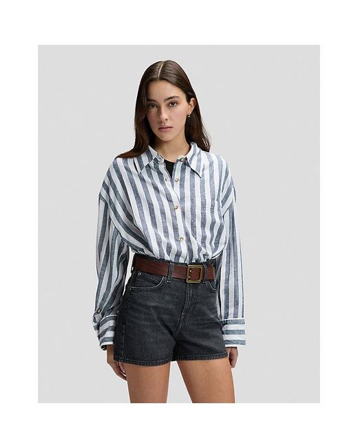 Lee Jeans Blue Loose Shirt