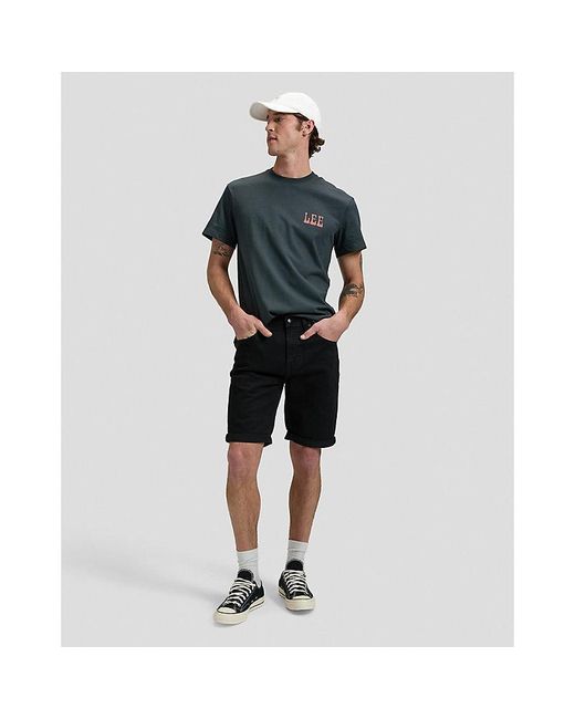 Lee Jeans Gray Relaxed Vinyl Tee for men