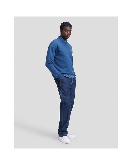 Lee Jeans Blue Workwear Relaxed Sweatshirt for men