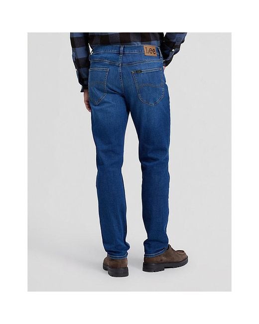 Lee Jeans Blue David Regular Tapered Jean Size 29X30 for men