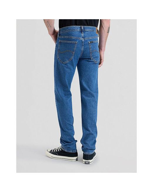 Lee Jeans Blue Daren Regular Straight Medium Stretch Jean Size 28X32 for men