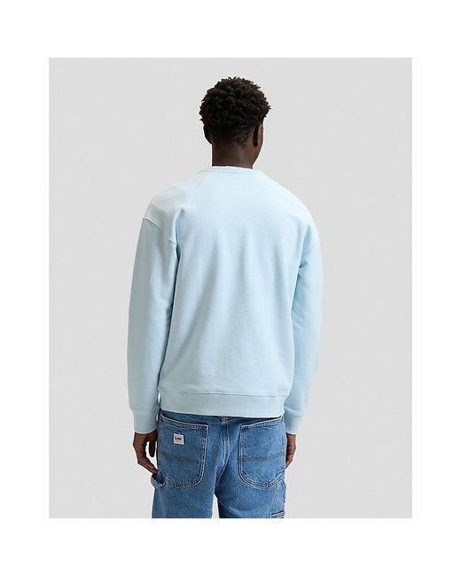Lee Jeans Blue Relaxed Stitch Crew for men