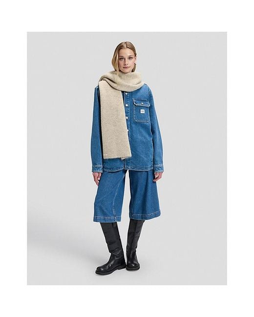 Lee Jeans Blue Soft Scarf