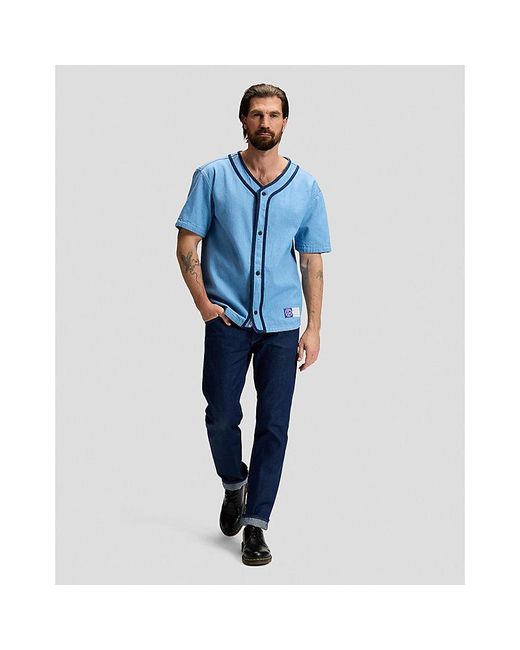 Lee Jeans Blue 101 Relaxed Baseball Tee for men