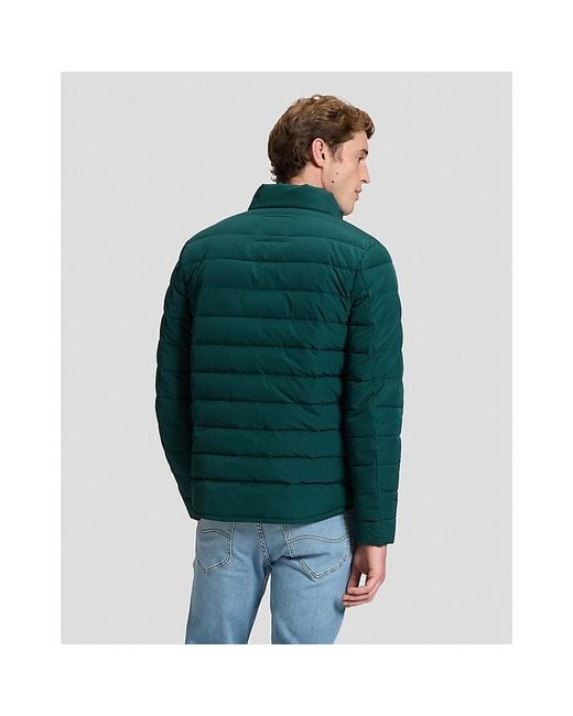 Lee Jeans Green Regular Stand Collar Puffer Jacket for men