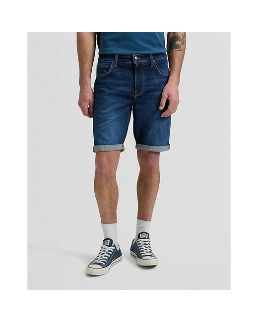 Lee Jeans Blue Regular 5 Pocket Short for men