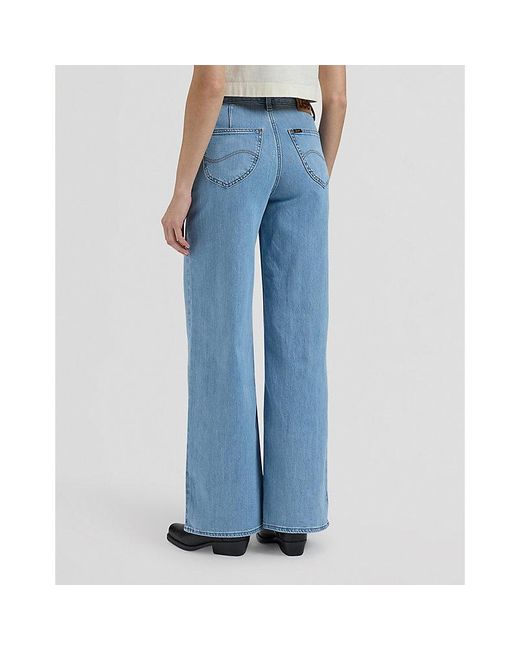 Lee Jeans Blue Stella Wide Leg Jean Size 24X31