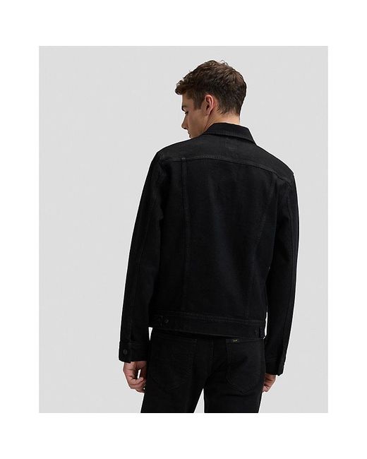Lee Jeans Black Regular Rider Jacket for men
