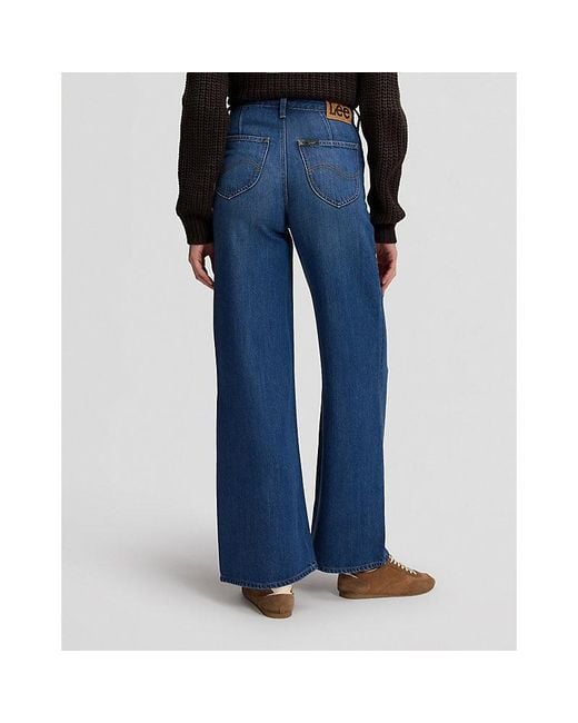 Lee Jeans Blue Stella Wide Leg Jean Size 24X31