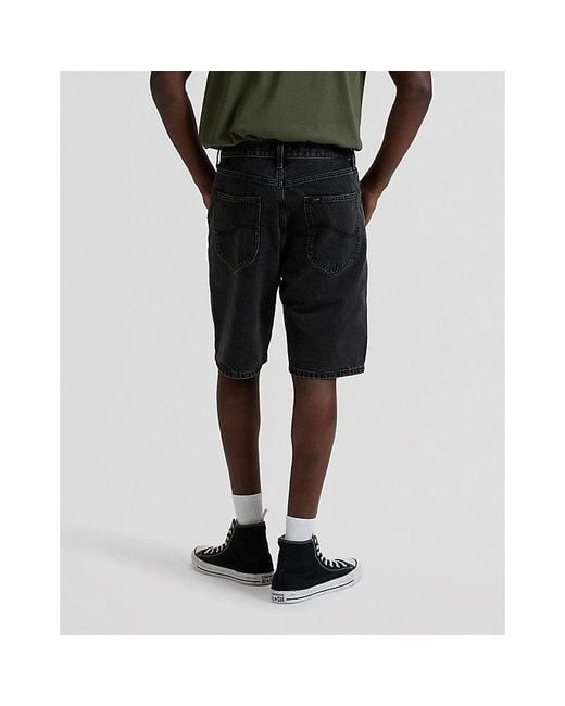 Lee Jeans Black Asher Loose Short for men
