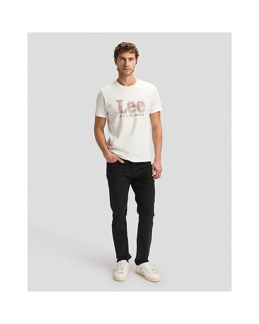 Lee Jeans White Americana Regular Tee for men