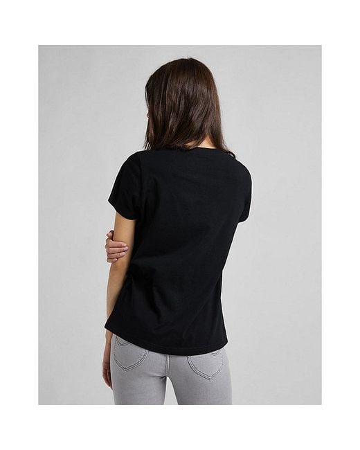 Lee Jeans Black Regular Logo Tee