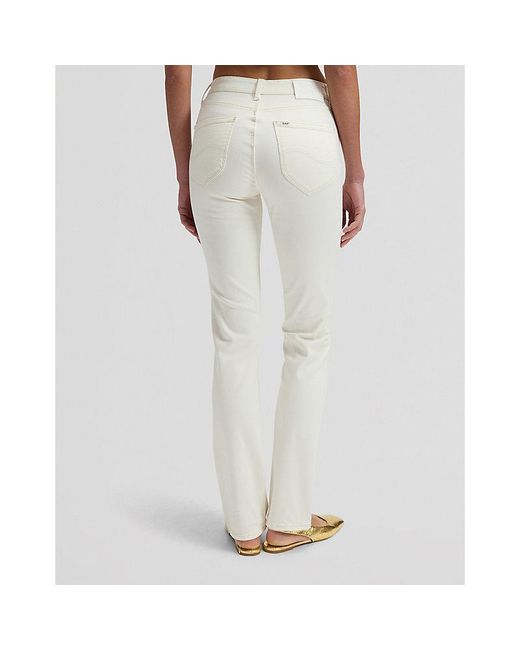 Lee Jeans White Marion Straight Jean Size 26X31