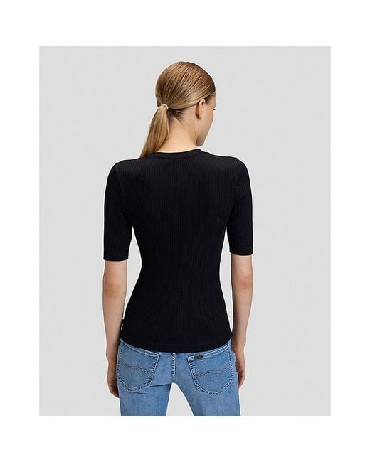 Lee Jeans Blue Slim Rib Tee