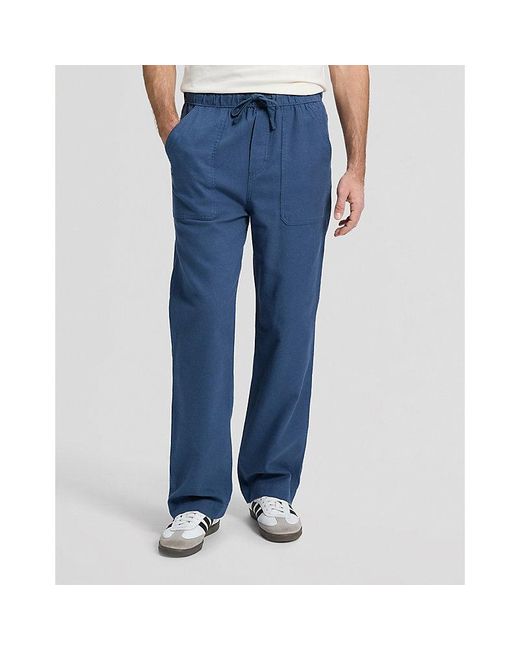 Lee Jeans Blue Utility Drawstring Relaxed Pant for men
