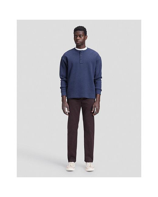 Lee Jeans Blue Slim Henley Tee for men