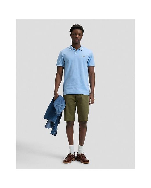 Lee Jeans Blue Regular Pique Polo for men