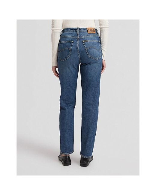 Lee Jeans Blue Carol High Rise Straight Jean Size 26X31