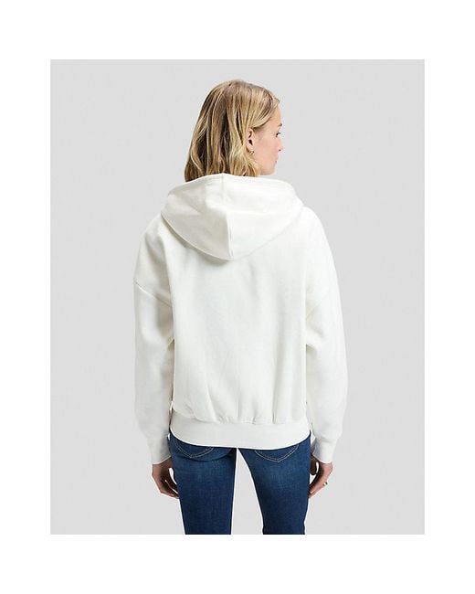 Lee Jeans Blue Relaxed Core Zip Through Sweatshirt