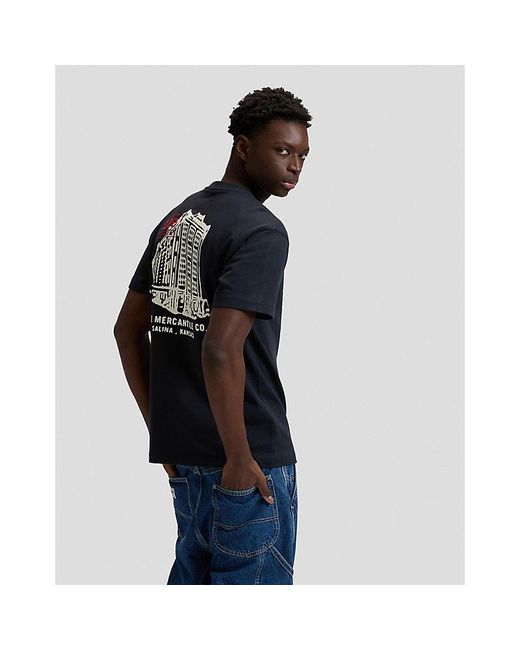 Lee Jeans Blue Workwear Relaxed Building Tee for men