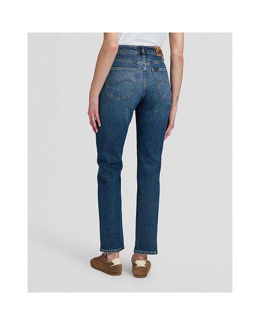 Lee Jeans Blue Carol High Rise Straight Jean Size 24X31