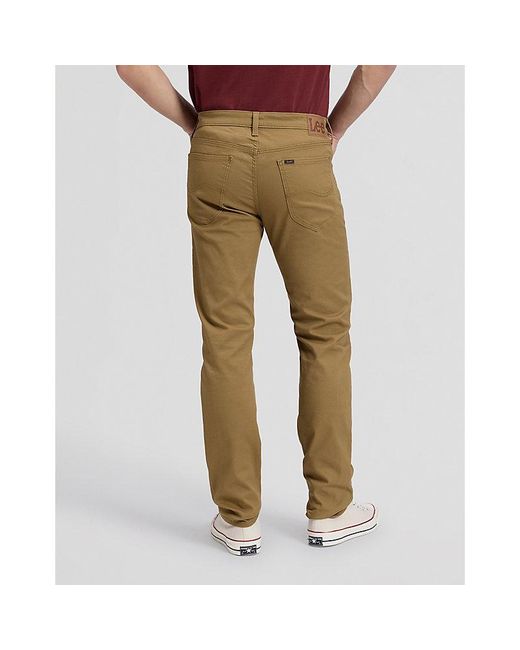 Lee Jeans Brown Daren Regular Lightweight Trousers Size 29X32 for men