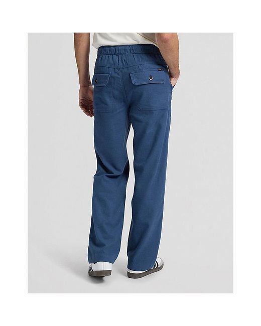 Lee Jeans Blue Utility Drawstring Relaxed Pant for men