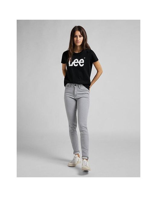 Lee Jeans Black Regular Logo Tee