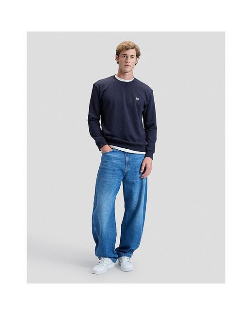 Lee Jeans Blue Regular Patch Crew Sweatshirt for men