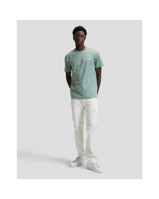 Lee Jeans Green Relaxed Small Logo Tee for men