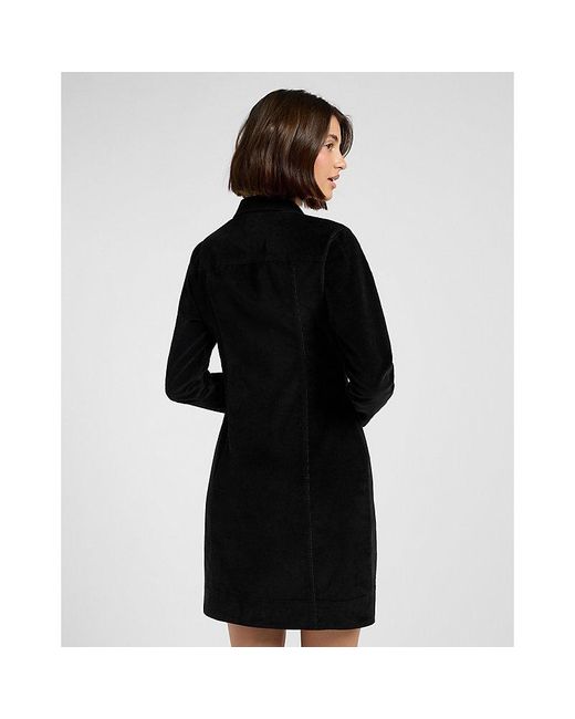 Lee Jeans Black Slim Zip Front Dress